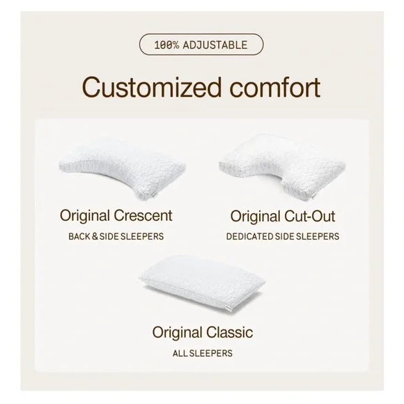 White Extra Oomph Memory Foam Pillow - Picture 10 of 11